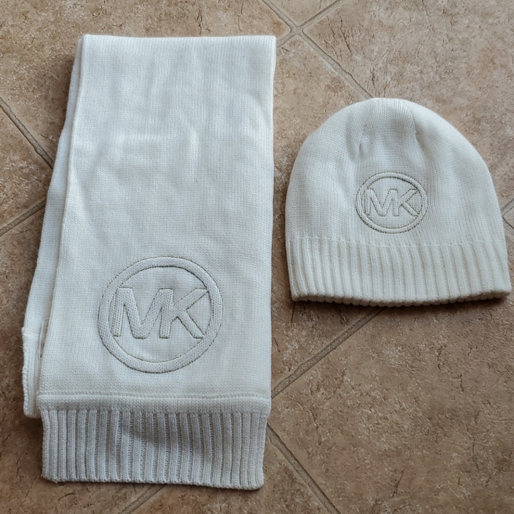 Michael Kors scarf and hat